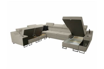 Galbally 5-sits Hörnsoffa Dark blue - Products - Möbler - Soffa - Sammetssoffa