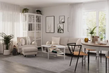 Howard Classic 3-sits Tygsoffa - Beige - Products - Möbler - Soffa - 3 sits soffa