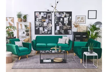 Jeancourt 2-sits Soffklädsel - Sammet/Grön - Products - Möbler - Soffa - Sofftillbehör