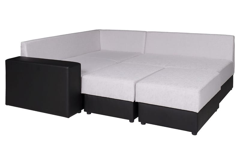 Julissa Hörnsoffa Vänster - Grå/Vit - Products - Möbler - Soffa - Skinnsoffa