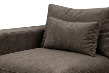 Dubai Armstöd Vänster i Tyg - Mörkbrun - Products - Möbler - Soffa - Modulsoffa - Övriga moduler till modulsoffa