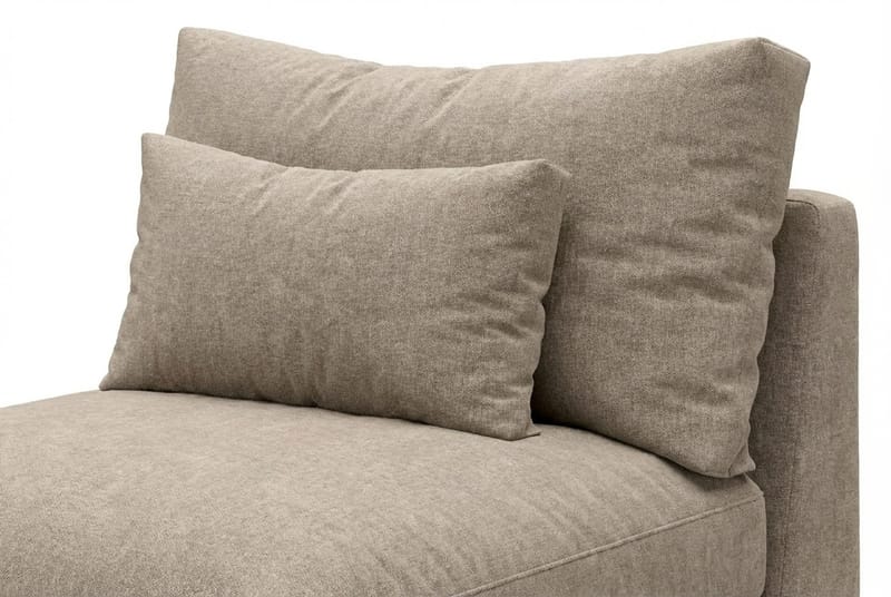 Dubai Mittmodul i Tyg Extra Djup - Beige/Grå - Products - Möbler - Soffa - Modulsoffa - Mittmodul