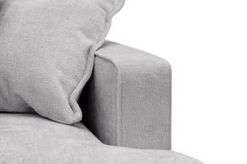 Rossita Lyx 3-sits Extra djup Soffa i Chenille - Grå - Products - Möbler - Soffa - 3 sits soffa