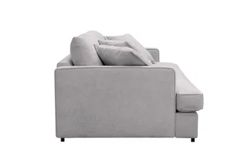 Rossita Lyx 3-sits Extra djup Soffa i Chenille - Grå - Products - Möbler - Soffa - 3 sits soffa