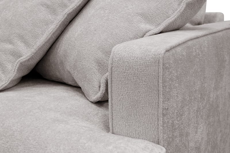 Rossita Lyx 3-sits Extra djup Soffa i Chenille - Grå/Brun - Products - Möbler - Soffa - 3 sits soffa