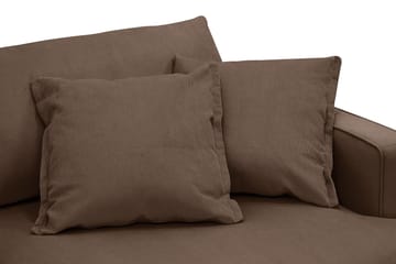 Rossita Lyx 3-sits Extra djup Soffa i Manchester - Mörkbrun - Products - Möbler - Soffa - 3 sits soffa