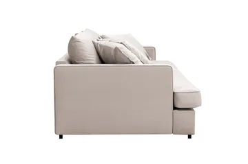 Rossita Lyx 3-sits Extra djup Soffa i Sammet - Beige - Products - Möbler - Soffa - 3 sits soffa