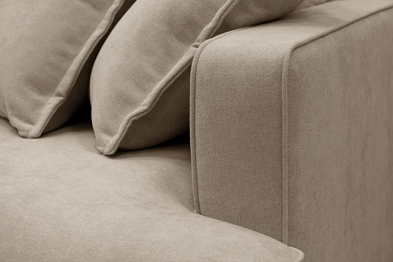 Rossita Lyx 3-sits Extra djup Soffa i Tyg - Brun - Products - Möbler - Soffa - 3 sits soffa