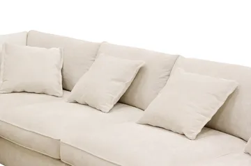 Rossita Lyx 5-sits Högervänd U-formad Extra djup Soffa med Divan och Schäslong i Chenille - Beige - Products - Möbler - Soffa - U-soffa