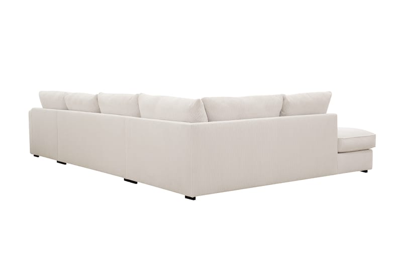 Rossita Lyx 5-sits Högervänd U-formad Extra djup Soffa med Divan och Schäslong i Manchester - Naturvit - Products - Möbler - Soffa - U-soffa