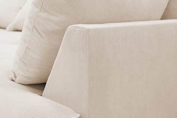 Rossita Lyx 5-sits Vänstervänd U-formad Extra djup Soffa med Divan och Schäslong i Manchester - Beige - Products - Möbler - Soffa - U-soffa