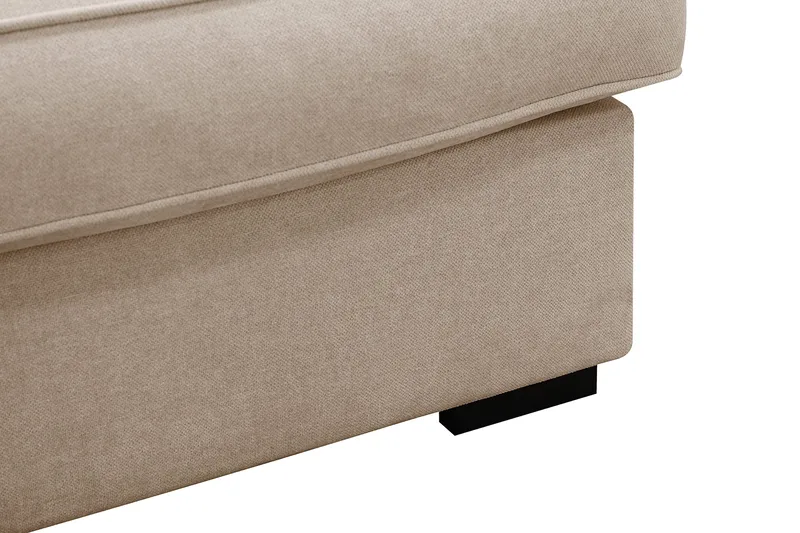 Rossita Lyx 5-sits Vänstervänd U-formad Extra djup Soffa med Divan och Schäslong i Tyg - Ljusbrun - Products - Möbler - Soffa - U-soffa