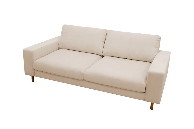 Scandi Djup 3-sits Soffa i Manchester - Beige - Products - Möbler - Soffa - 3 sits soffa