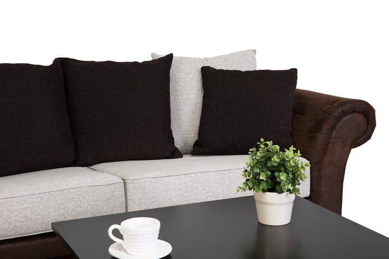 Toronto 3-sits Soffa - Brun/Beige - Products - Möbler - Soffa - Skinnsoffa