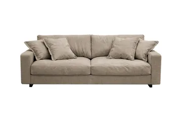 Valencia Extra Djup 3-sits Soffa i Chenille, Brun