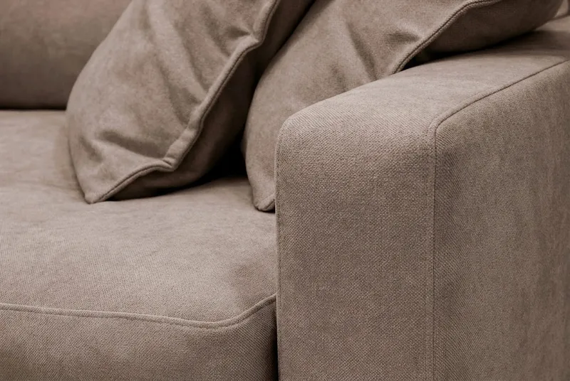 Valencia Extra Djup 3-sits Soffa i Chenille - Mörkbrun - Products - Möbler - Soffa - 3 sits soffa