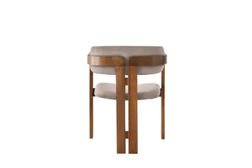 Dellon Karmstol - Valnöt/Ljusbrun - Products - Möbler - Fåtölj & stolar - Karmstol