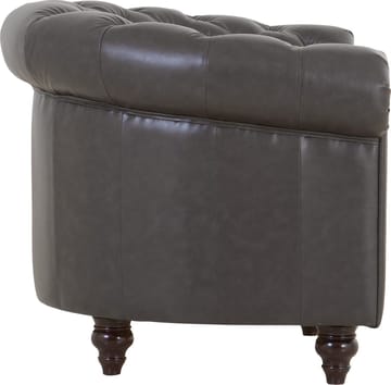 Clubfåtölj chesterfield mörkbrun PU - Products - Möbler - Fåtölj & stolar - Fåtölj - Chesterfield fåtölj