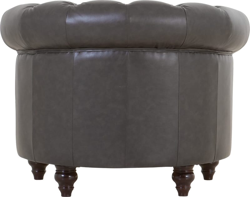 Clubfåtölj chesterfield mörkbrun PU - Products - Möbler - Fåtölj & stolar - Fåtölj - Chesterfield fåtölj