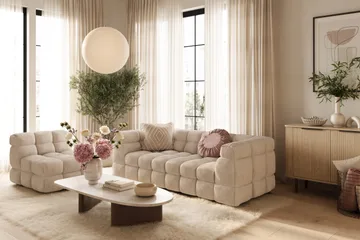 Elise Bubblig Fåtölj - Beige - Products - Möbler - Fåtölj & stolar - Fåtölj - Fåtölj utan armstöd