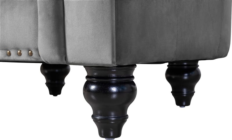 Fåtölj chesterfield grå sammet  Royal - Products - Möbler - Fåtölj & stolar - Fåtölj - Chesterfield fåtölj