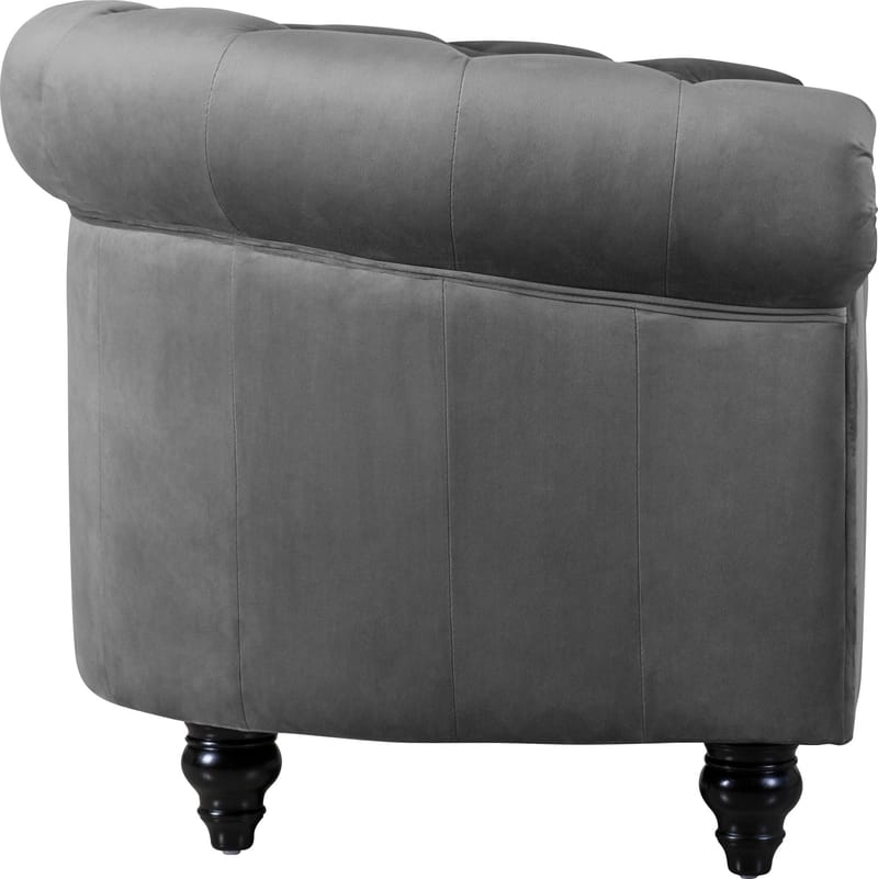 Fåtölj chesterfield grå sammet  Royal - Products - Möbler - Fåtölj & stolar - Fåtölj - Chesterfield fåtölj