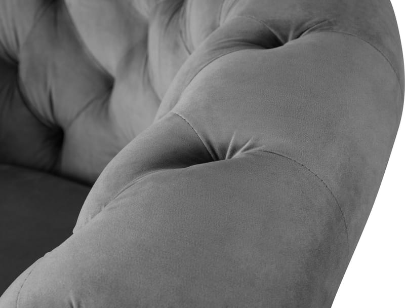 Fåtölj chesterfield grå sammet  Royal - Products - Möbler - Fåtölj & stolar - Fåtölj - Chesterfield fåtölj