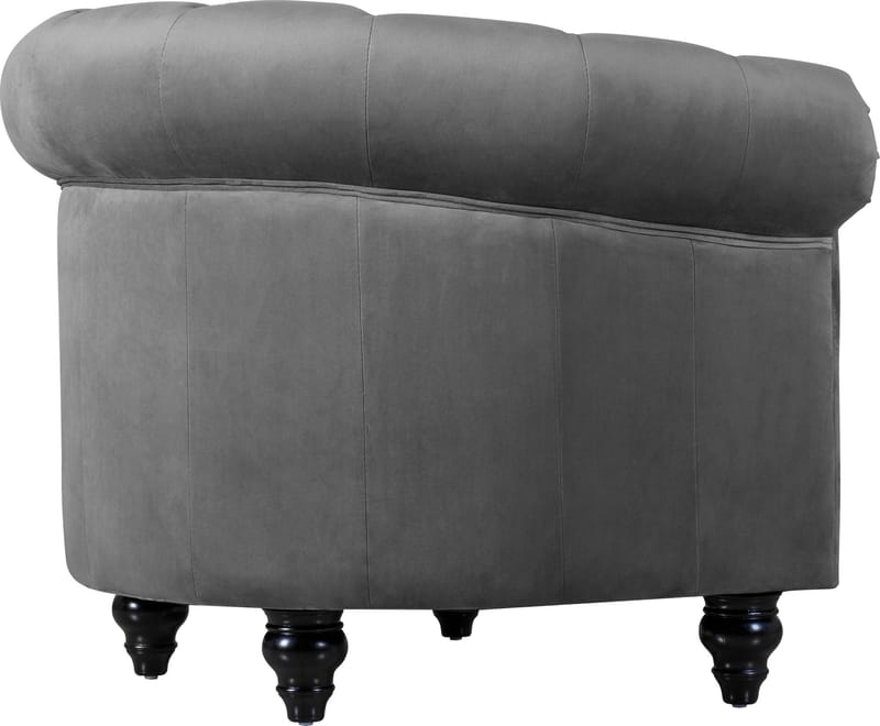 Fåtölj chesterfield grå sammet  Royal - Products - Möbler - Fåtölj & stolar - Fåtölj - Chesterfield fåtölj