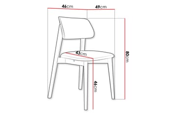 Ferrara Matstol - Grå/Beige - Products - Möbler - Fåtölj & stolar - Matstol & köksstol