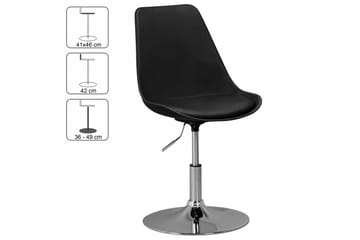 Mateel Stol - Svart - Products - Möbler - Fåtölj & stolar - Matstol & köksstol