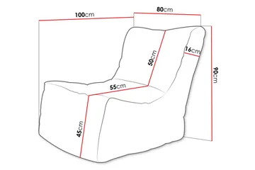 Afridi Sittpuff Utomhus 100 cm - Beige - Products - Möbler - Fåtölj & stolar - Pall & puff - Sittpuff