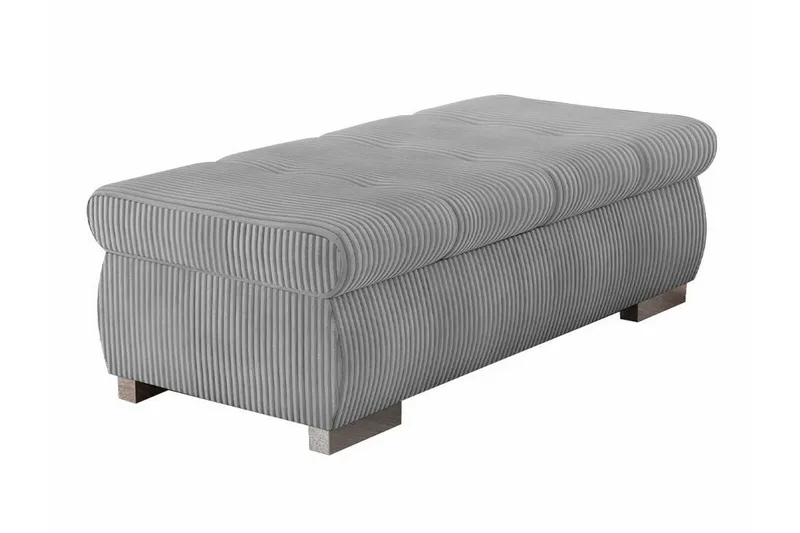 Cerys Fotpall 60 cm - Grå - Products - Möbler - Fåtölj & stolar - Pall & puff - Fotpallar