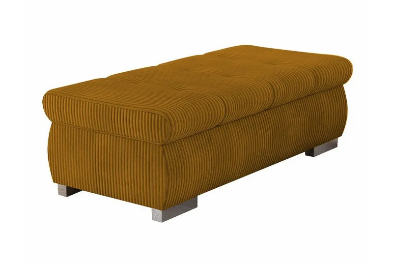 Cerys Fotpall 60 cm, Gul