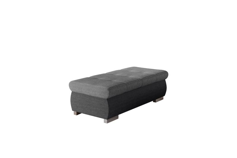 Cerys Fotpall 60 cm, Ljusgrå/Mörkgrå