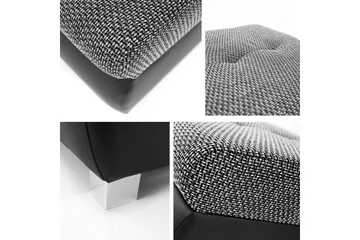 Cerys Fotpall 60 cm - Ljusgrå/Mörkgrå - Products - Möbler - Fåtölj & stolar - Pall & puff - Fotpallar