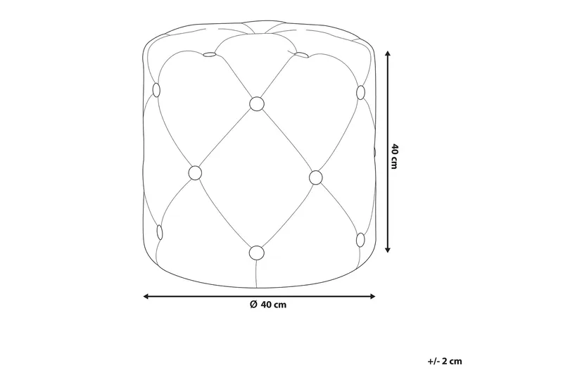 Devose Sittpuff - Rosa - Products - Möbler - Fåtölj & stolar - Pall & puff - Sittpuff