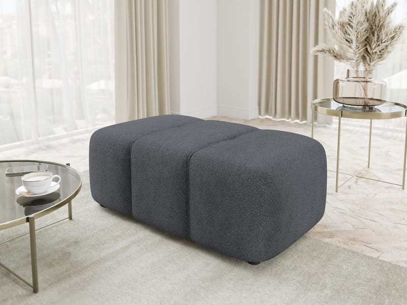 Flo Fotpall 93 cm - Grå - Products - Möbler - Fåtölj & stolar - Pall & puff - Fotpallar