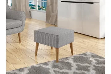 Gabi Fotpall 45 cm - Grå - Products - Möbler - Fåtölj & stolar - Pall & puff - Fotpallar