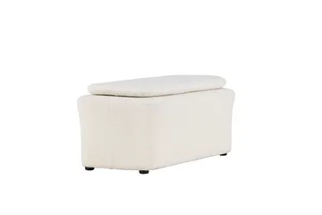 Laurel Fotpall - Vit - Products - Möbler - Fåtölj & stolar - Pall & puff - Fotpallar