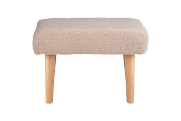 Pall Takoma Beige/ljust trä - Beige/ljust trä - Products - Möbler - Fåtölj & stolar - Pall & puff - Fotpallar
