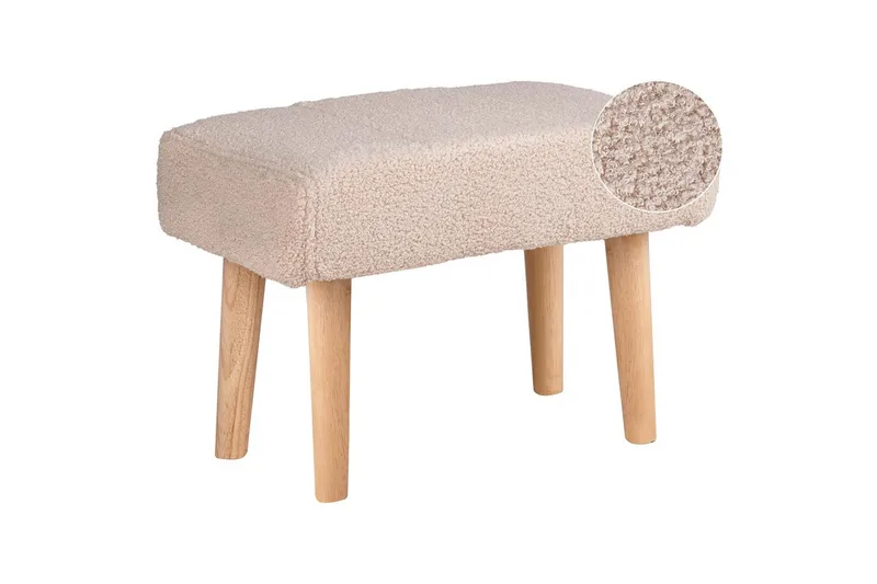 Pall Takoma Beige/ljust trä, Beige/ljust trä