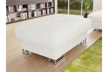 Reginia Fotpall 104 cm - Vit - Products - Möbler - Fåtölj & stolar - Pall & puff - Fotpallar