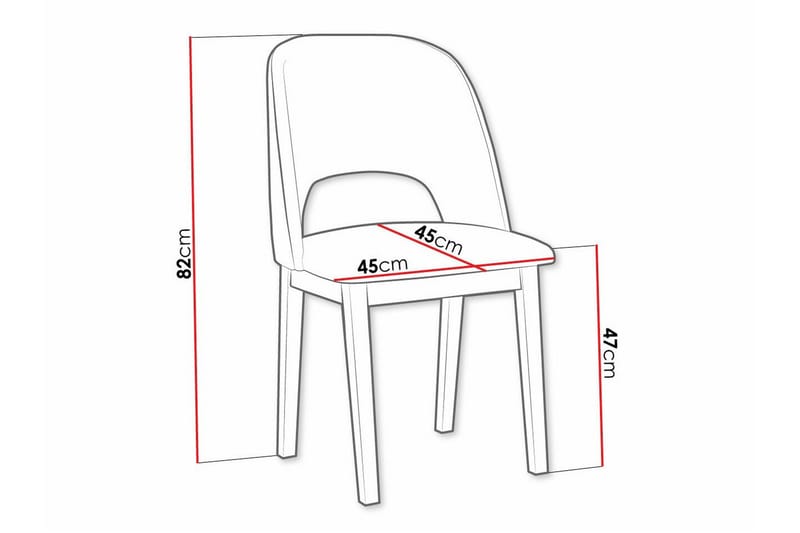 Patrickswell Matstol - Svart - Products - Möbler - Fåtölj & stolar - Matstol & köksstol