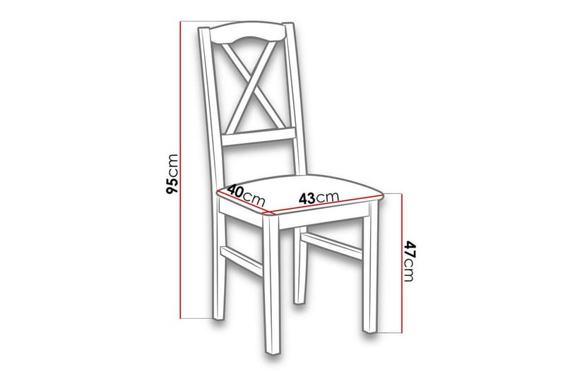 Patrickswell Matstol - Vit - Products - Möbler - Fåtölj & stolar - Matstol & köksstol