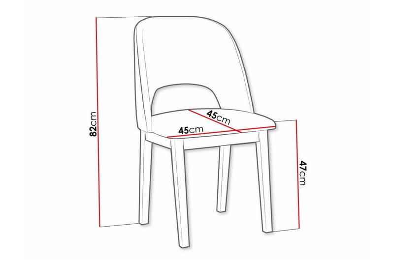 Patrickswell Matstol - Vit - Products - Möbler - Fåtölj & stolar - Matstol & köksstol