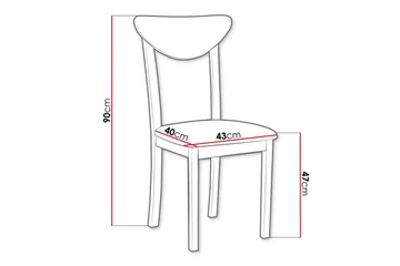 Patrickswell Matstol - Vit - Products - Möbler - Fåtölj & stolar - Matstol & köksstol