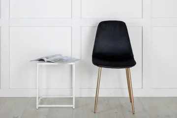 Polar Köksstol Sammet - Svart/Mässing - Products - Möbler - Fåtölj & stolar - Matstol & köksstol