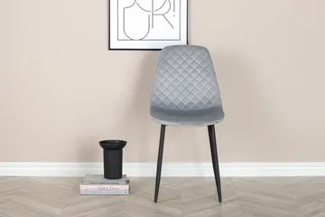 Polar Matstol - Grå/Svart - Products - Möbler - Fåtölj & stolar - Matstol & köksstol