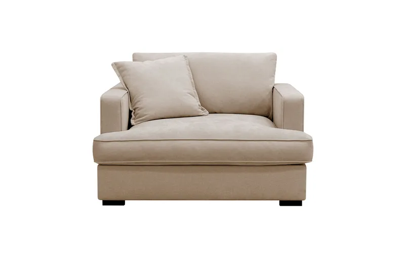 Rossita lyx Extra djup Fåtölj - Beige Tyg - Products - Möbler - Fåtölj & stolar - Fåtölj