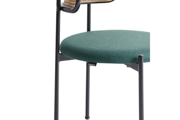 Set med 2 matstolar Andover - Svart, ljust trä, grönt - Products - Möbler - Fåtölj & stolar - Matstol & köksstol